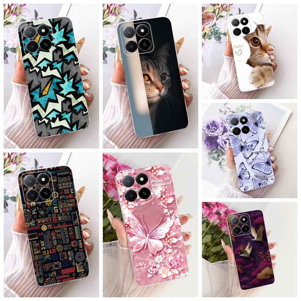 Clear สําหรับ Honor X5b GFY-LX2 สําหรับ Honor X5b Plus GFY-LX2P กรณีน่ารักการ์ตูนแฟชั่นผีเสื้อตลกทาส