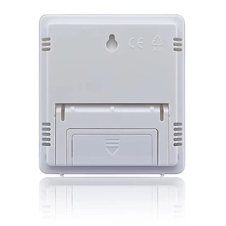 เครื่องวัดอุณหภูมิความชื้น หน้าจอ LCD ดิจิทัล สําหรับแต่งหน้า ร้านเสริมสวย