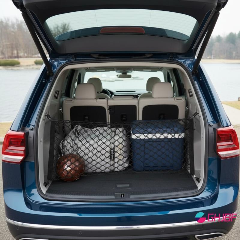 GHJBF] SUV Universal Tailer Mesh Net Trunk Organizer Optimal Vehicle Storagepanion คอเต่าเดิม สสส