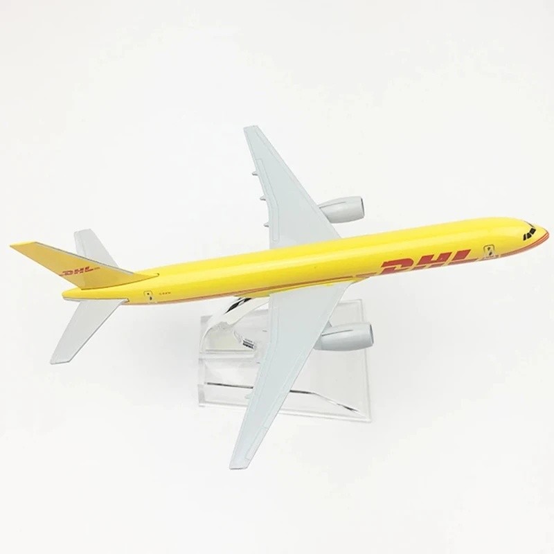 FZ จอแสดงผลรุ่นฐาน Alloy Airlines เครื่องบิน 16 ซม. 1:400 B777 DHL Express Delivery ของเล่นเครื่องบิ