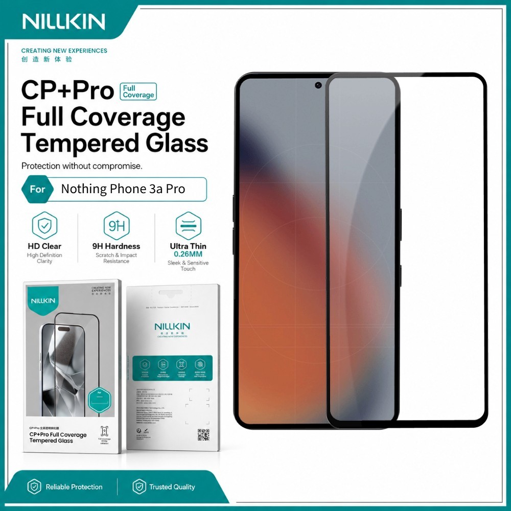 NILLKIN ฟิล์มกระจก สำหรับ Nothing 3a Pro Oleophobic Anti-Oil Full Coverage FM5002