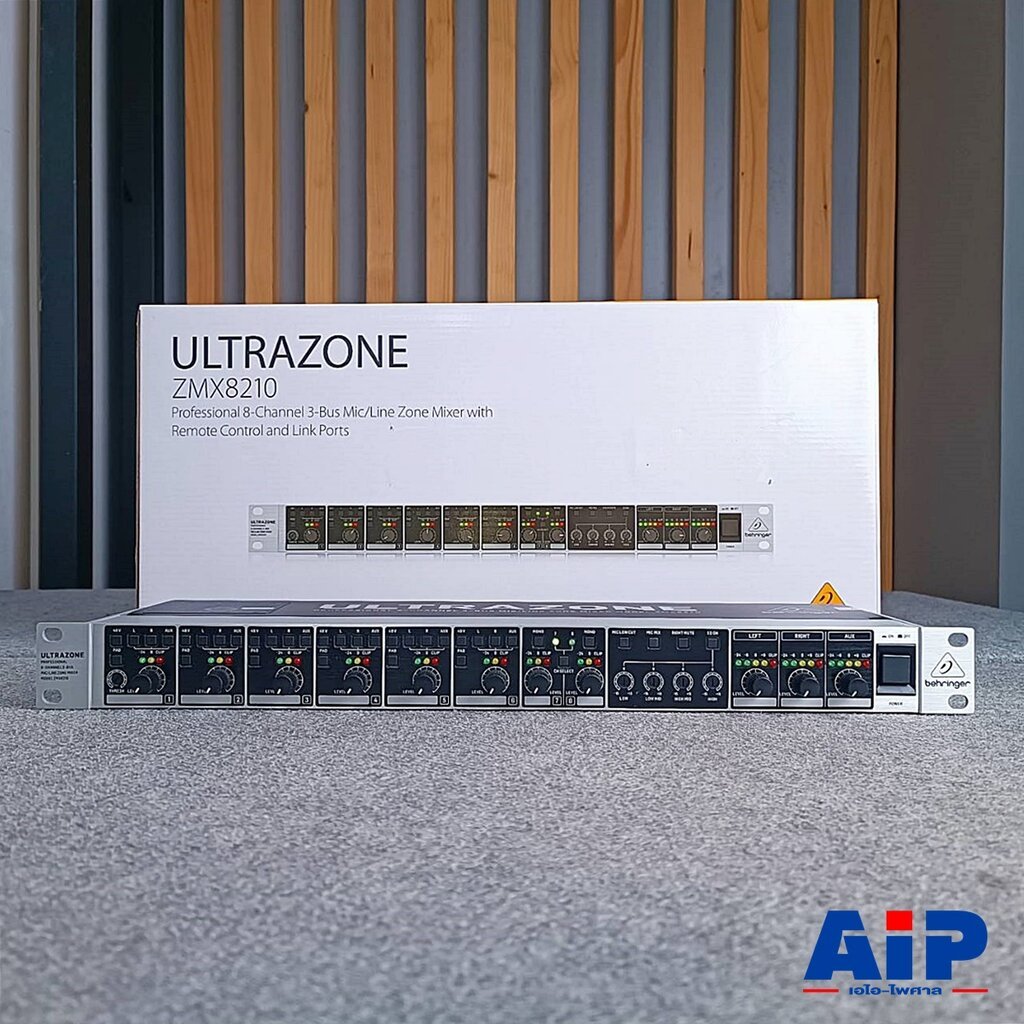 BEHRINGER ZMX-8210 ULTRAZONE มิกเซอร์แบบอนาล็อคแบบเข้าแร็ค 8 Channel 3 Bus ZMX8210 ZMX 8210 เอไอ-ไพศ