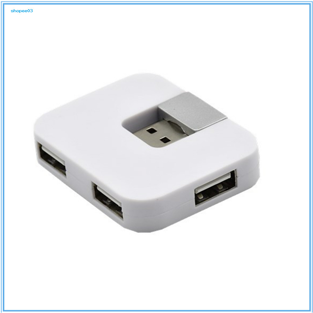 [Ky] หมุนได้ 4 พอร์ต USD20 Data Cable Hub Splitter พร้อมดิสก์ U สําหรับแล็ปท็อปพีซีในรถยนต์