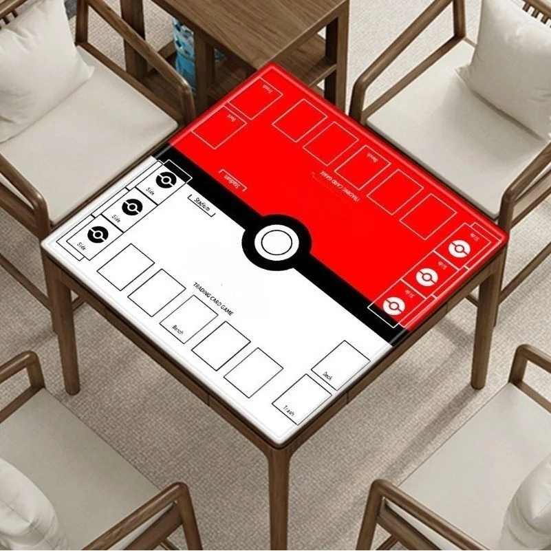 แผ่นรองการ์ดโปเกมอน Playmat ยางหนา พกพา พับเก็บง่าย สำหรับเล่นการ์ดเกม บอร์ดเกม ขนาด 60x60 thumbnail 7
