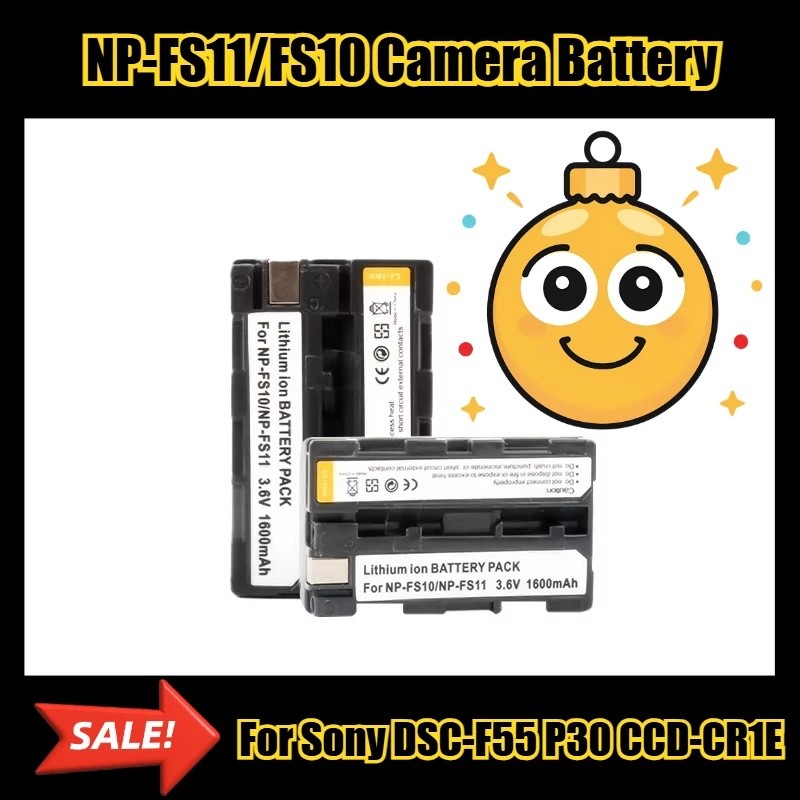 3.6V 1600mAh NP-FS11/FS10 แบตเตอรี่กล้องสําหรับ Sony DSC-F55 P30 CCD-CR1E