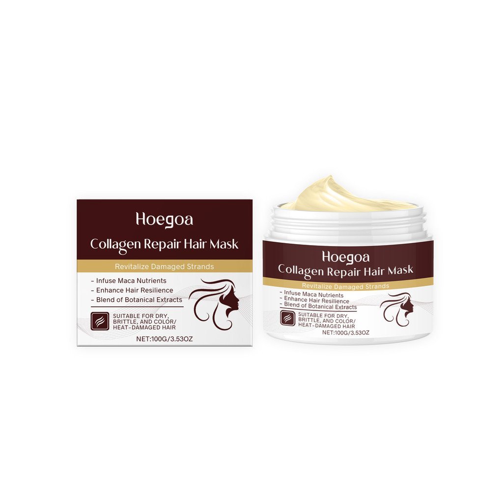 ครีมนวดผม Softening Head Collagen Conditioner Fluffy hoegoa Hair Toner Moisturizing Shiny Protein No