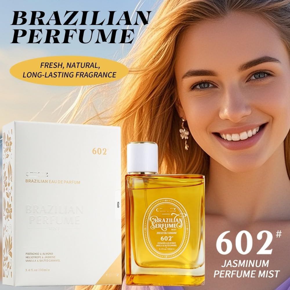 Brazilian Eau de Parfum 602 - น้ําหอมกลิ่นซันไชน์ที่ต้านทานแล้วพร้อมคาราเมลเค็ม, Vanilla & more, Hai