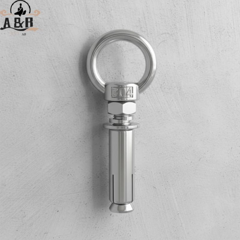 [A&B] 304 สแตนเลส M6 M8 M10 ขยาย Eye Bolt ความจุสูง Anti หลวมสําหรับเฟอร์นิเจอร์ประกอบ {vn}