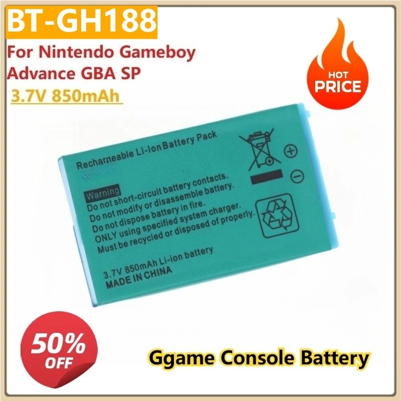 เปลี่ยนแบตเตอรี่ BT-GH188 3.7V 850mAh สําหรับ Nintendo Gameboy Advance GBA SP