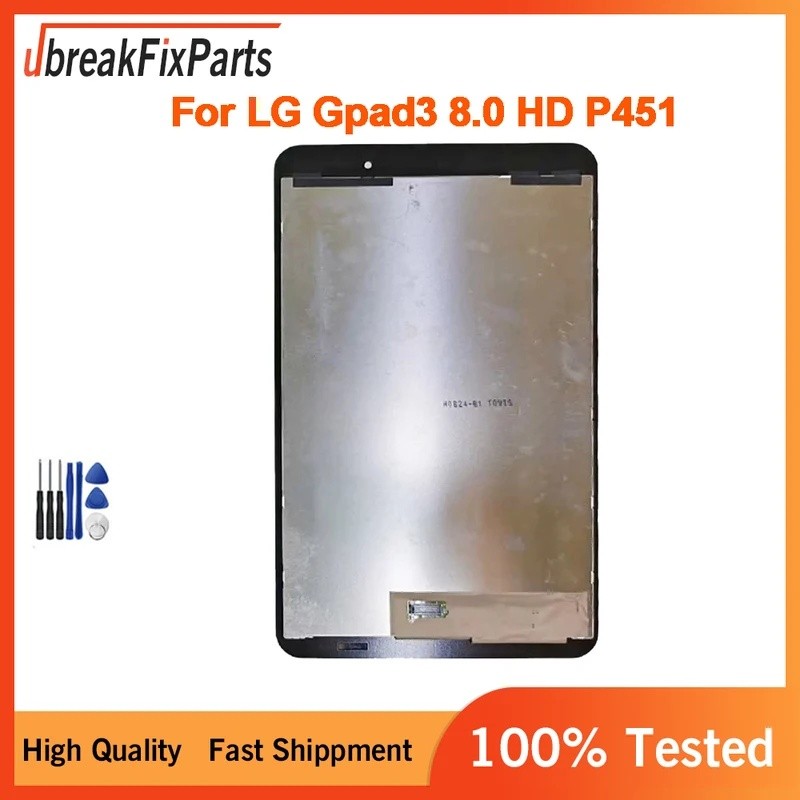 8.0 "สําหรับ LG Gpad3 8.0 HD P451 P451L จอแสดงผล LCD Touch Screen Digitizer Assembly Glass Sensor