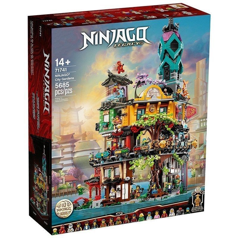 เข้ากันได้กับ Phantom Ninja Garden 71741 อาคารความยากสูงผู้ใหญ่ประกอบอาคารบล็อกชายหญิง
