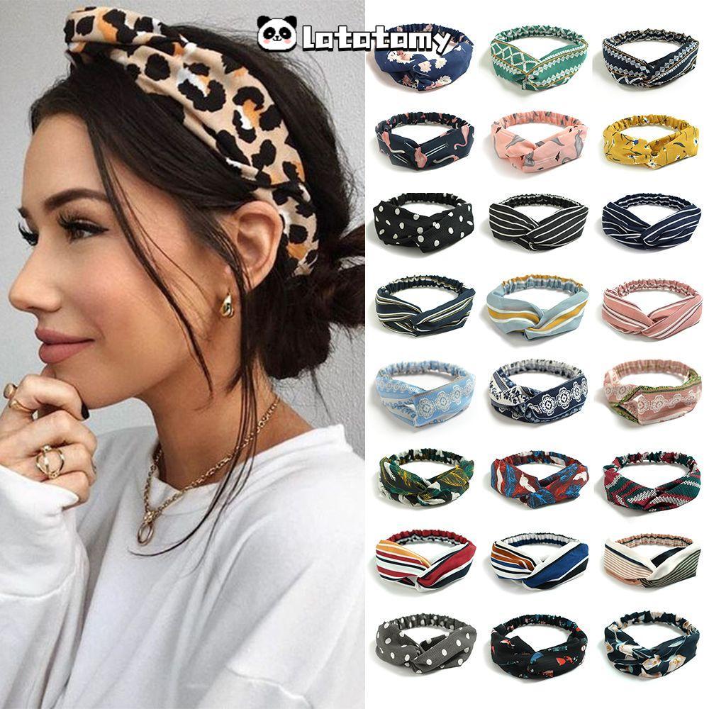 LATATPH Bohemian Hairbands Fashion Turban Head Wrap Girls Hair Bands