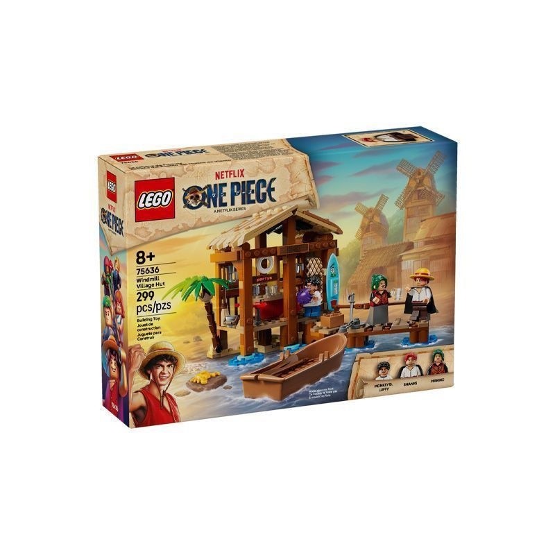 One Piece Series 75636 Windmill Village Hut อะนิเมะ Building Block รุ่นอาคารของเล่นของขวัญ