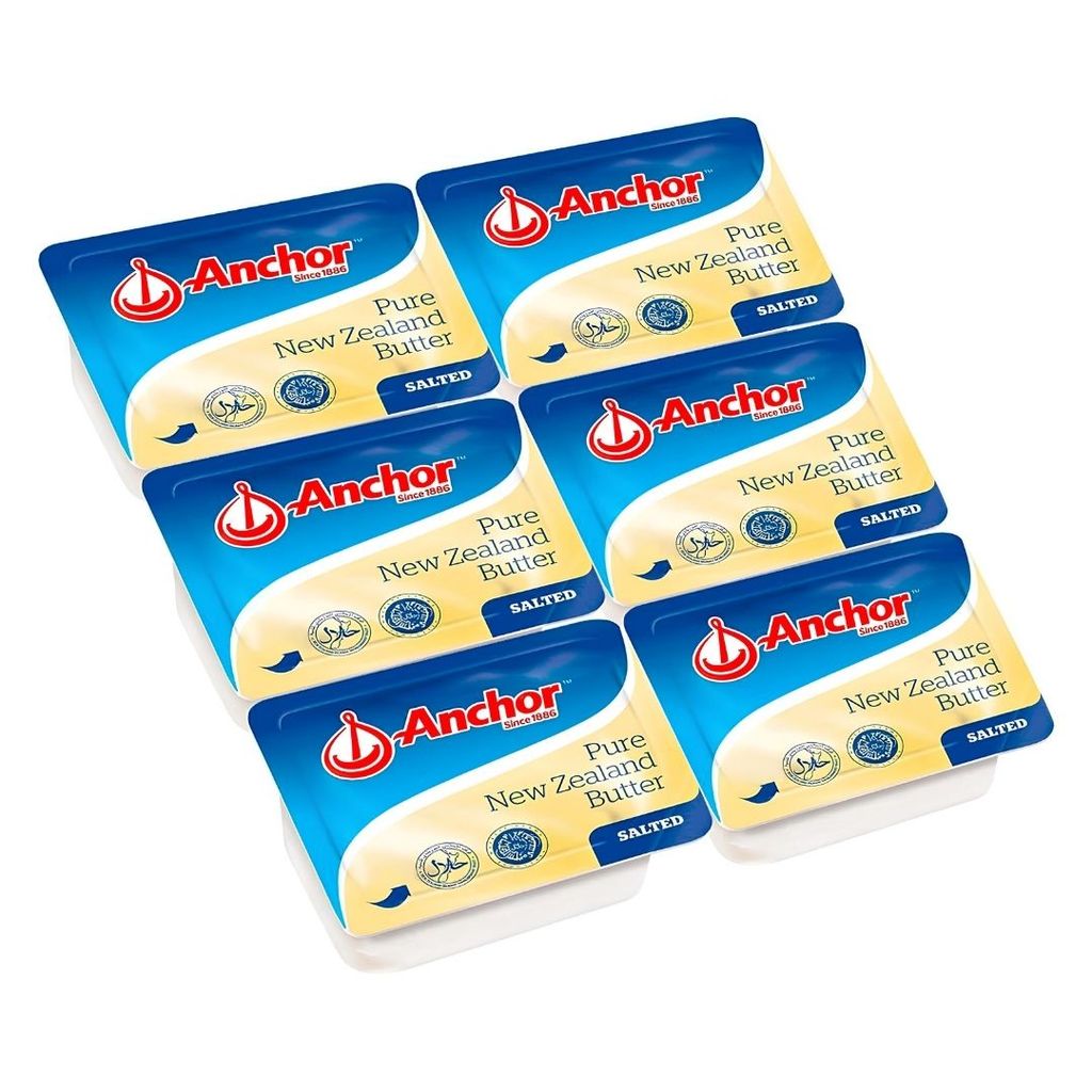 แองเคอร์ เนยชนิดเค็มแบบถ้วย Anchor Salted Butter 10g. Pack6