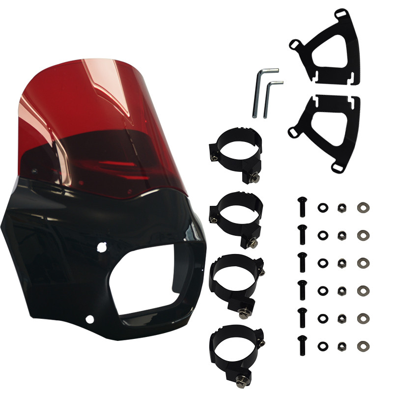 Premium-สําหรับHarley Davidson 2018-2023 Softail Fat Bob FXFB FXFBSไฟหน้ารถจักรยานยนต์กระจกFairing