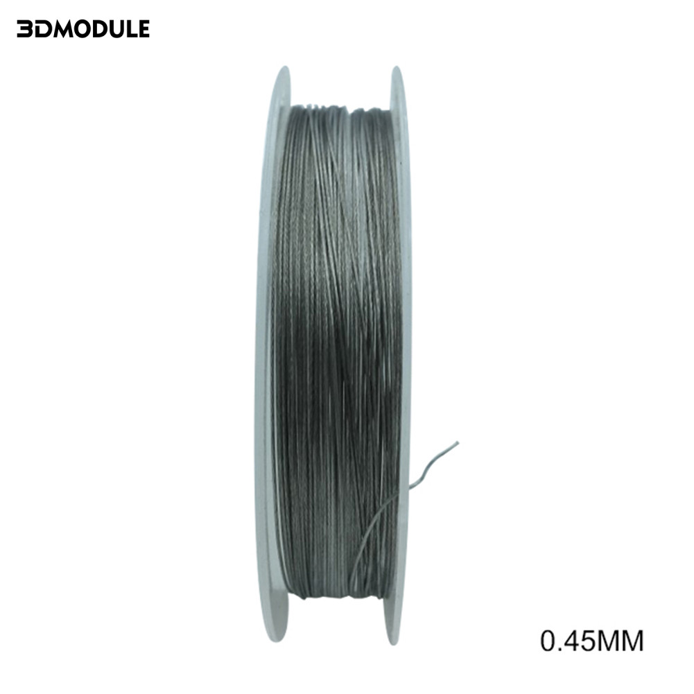 50m 7 Strands ตกปลาลวดเหล็กเส้น Braided Leader Coating String Trace Rig