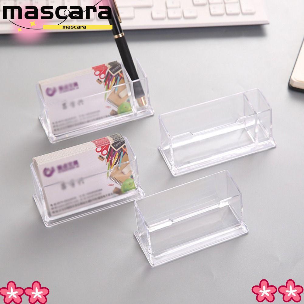MARA Business Card ,อะคริลิค Location Card Organizer Desktop Shelf Box, Creative Transparent Storage