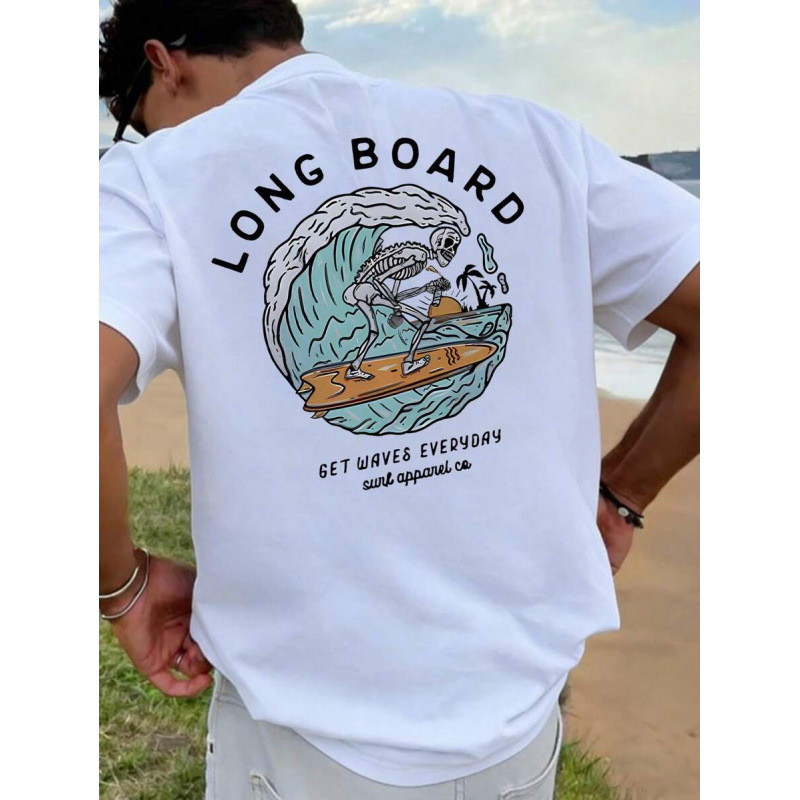 เสื้อยืดผู้ชาย แขนสั้น ผ้าฝ้ายแท้ คอกลม ทรงหลวม ลายพิมพ์ สไตล์ลำลองแฟชั่น เข้าได้กับหลายชุด