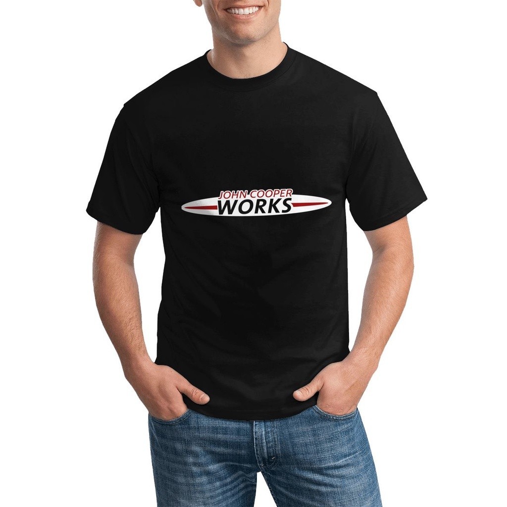 Mini Cooper John Cooper Works Jcw เสื้อยืดคอกลมผ้าฝ้ายพิมพ์ลาย