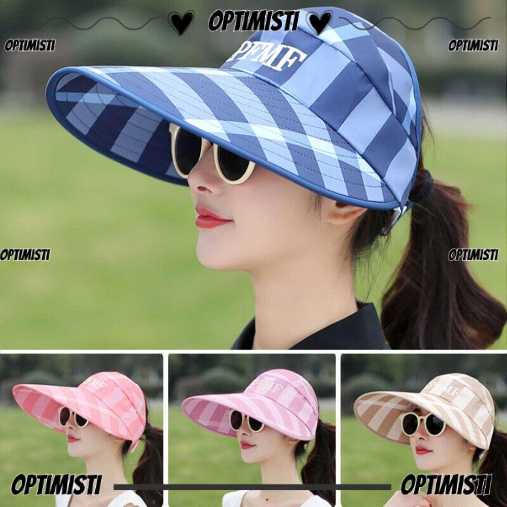 OPTIMISTI8E Protection Sun Hat Summer Canvas Casual Beach Cap
