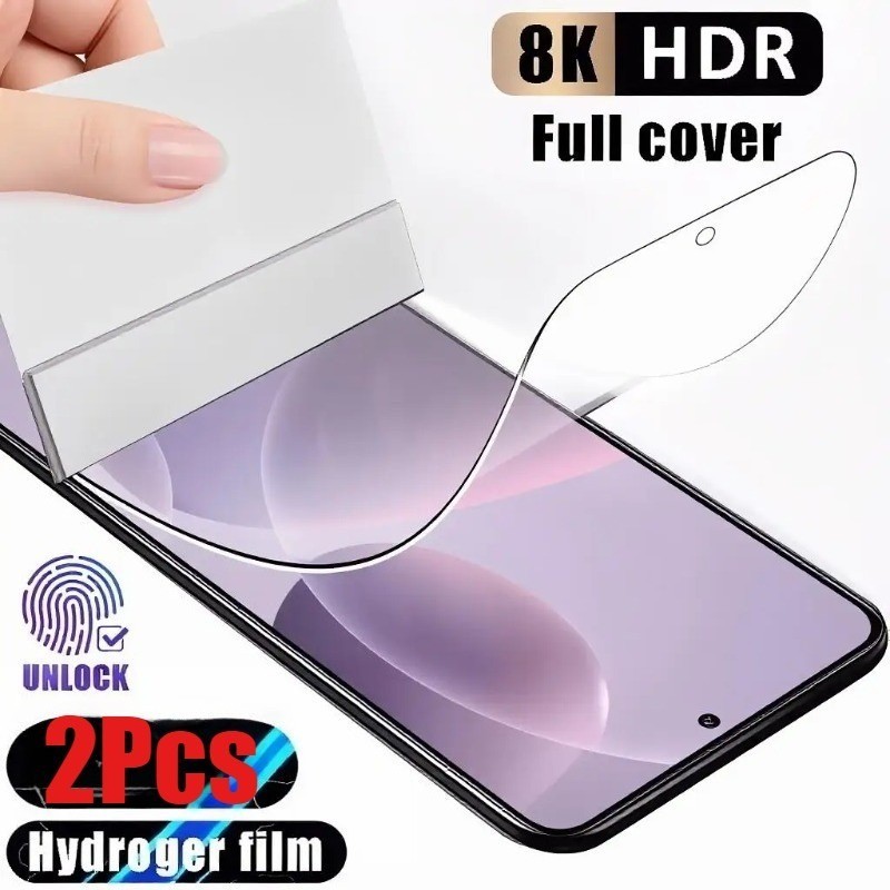 2 ชิ้นป้องกันแสงสีฟ้า Ultra HD Soft Hydrogel ฟิล์ม Matte Frosted Soft ฟิล์มสําหรับ vivo T4 T4R T4x T