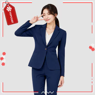 TOPCOAT เสื้อสูททรงเข้ารูป (Modern) ซับในทั้งตัว ใส่ทำงาน ผ้าเกรดพรีเมียม (1 ตัว) S-6XL
