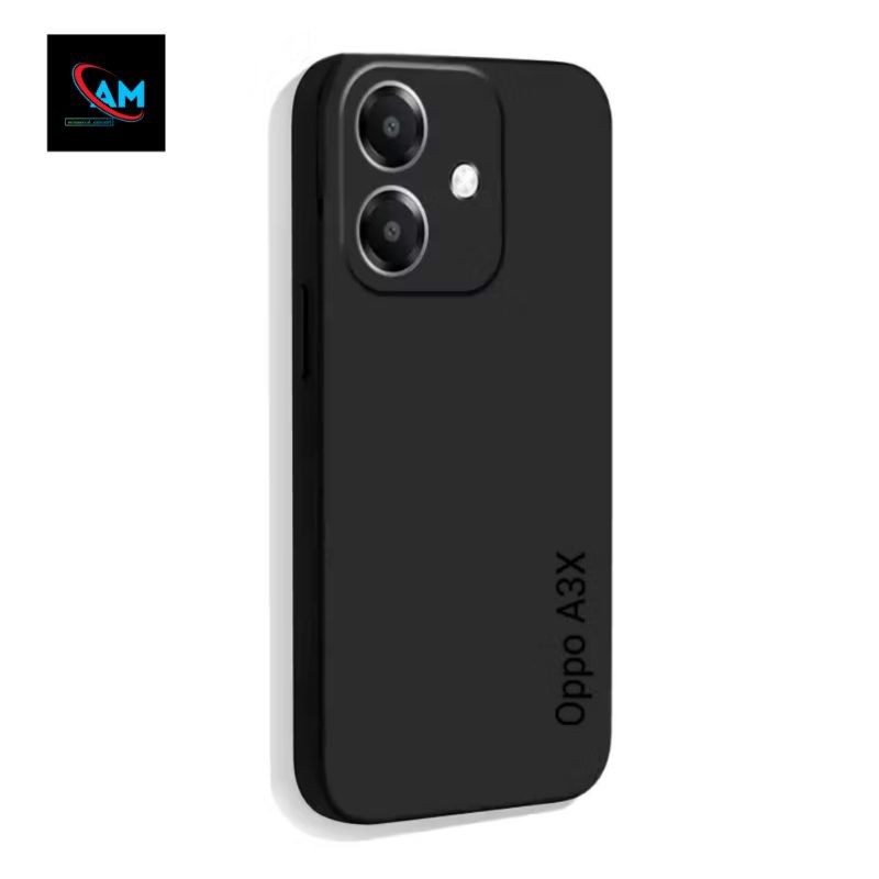 O Softcase Pro Camera Silicone Oppo A3X 2024 Case Dove Full Black