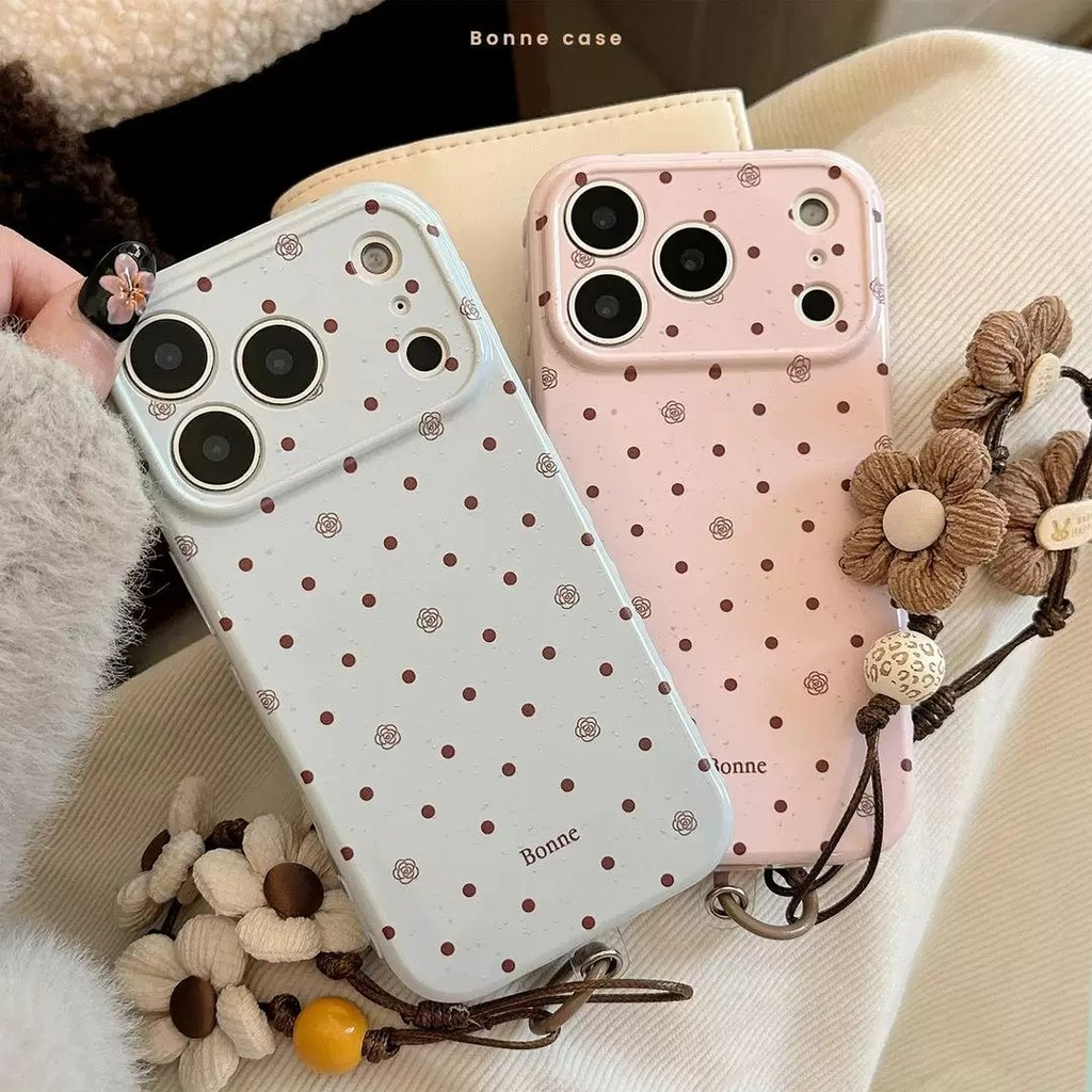 เคสสำหรับ iPhone 17 16 15 14 13 12 11 Pro Max XR XS หัวใจ กันกระแทก สีชมพูอ่อน น่ารัก กันรอย ถุง