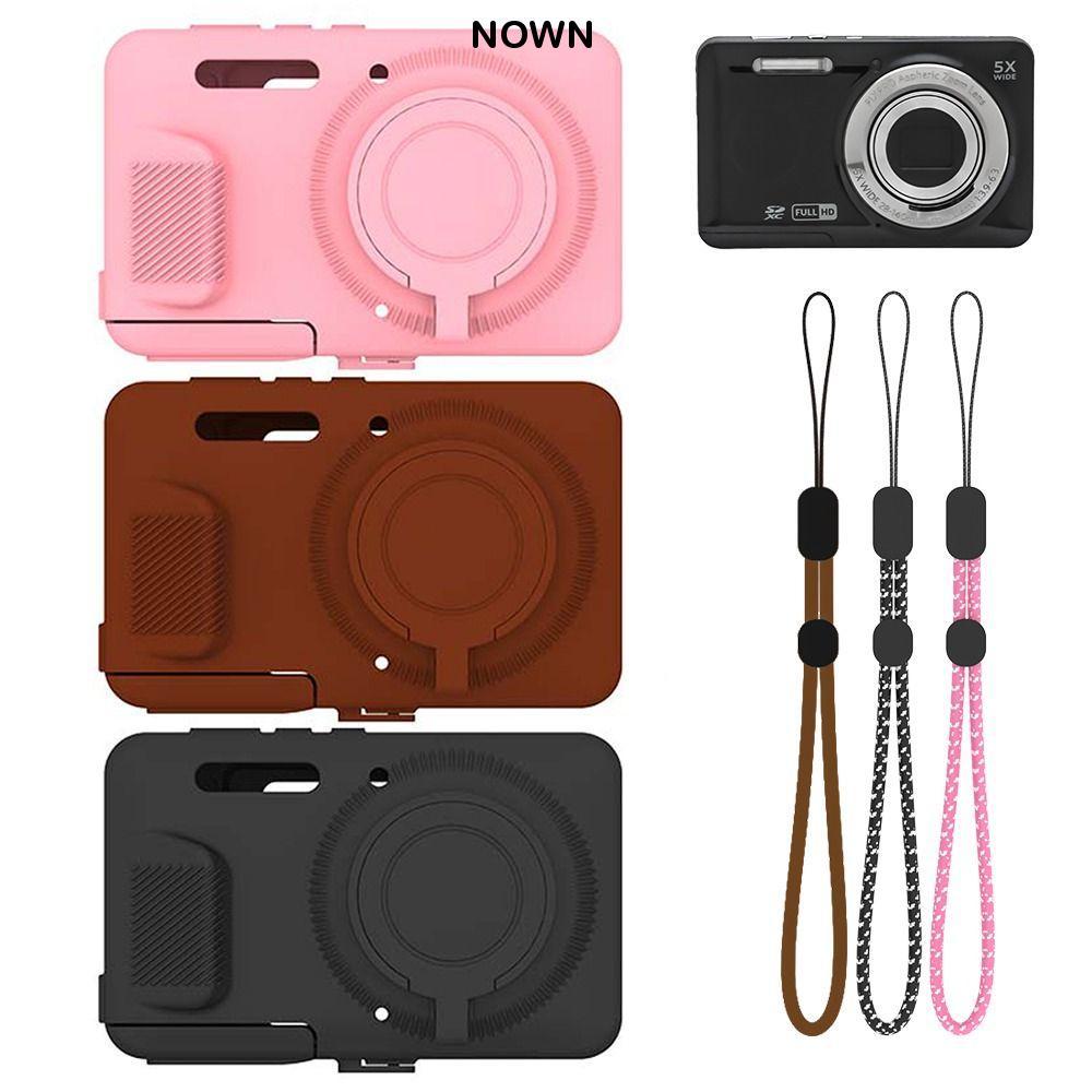 NOWNICE กล้องป้องกัน, กันกระแทก Anti-Scratch Body Cover, ซิลิโคนอ่อนพร้อม Lanyard Skin Shell สําหรับ