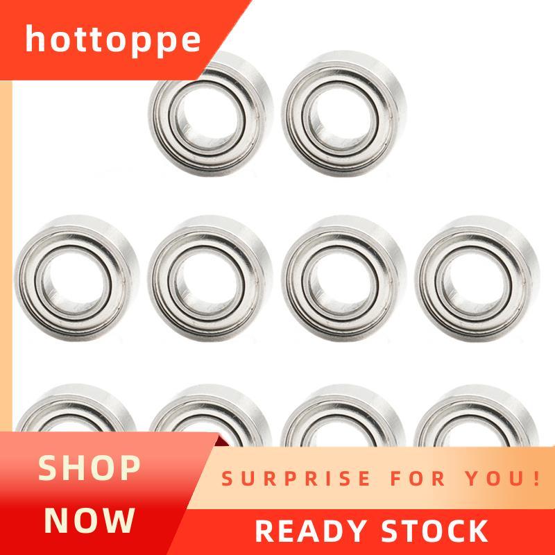 hottoppeR166ZZ 4.7625x9.525x3.175 mm Miniature Ball Bearings 10pcs R166 ZZ RC รุ่นอะไหล่