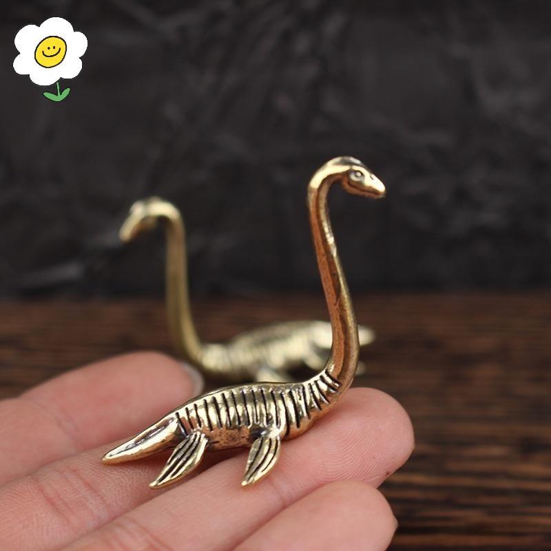{}maoyting} Loch Ness Monster Vintage Figurine 1 ชิ้นทองเหลืองโบราณ Handmade Collectible Decor สําหร