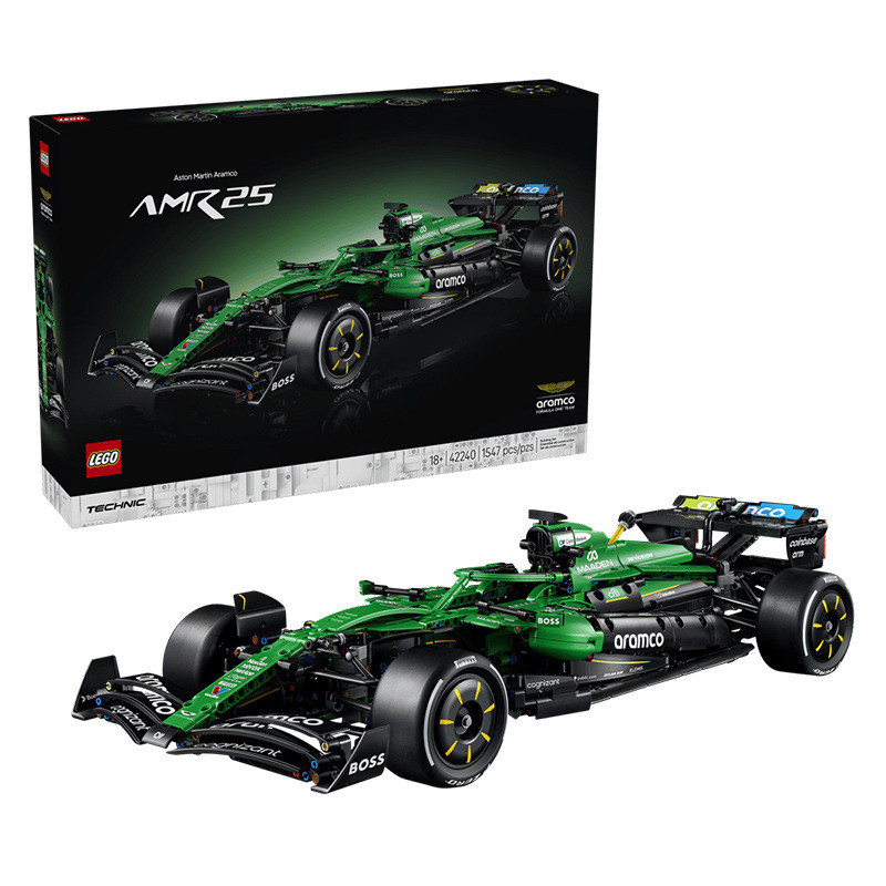 LEGO สินค้าใหม่ LEGO Official Flagship Store 42240 Aston Martin Ami Fleet F1AMR25 Racing Car Buildin