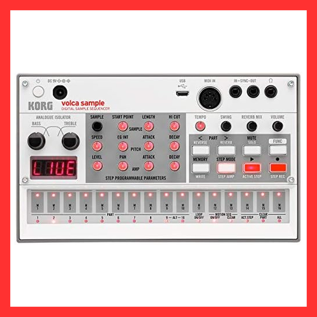 KORG Digital Sampler Volca Sample2 Synthesizer Battery-powered Built-in speaker Compact size that ca