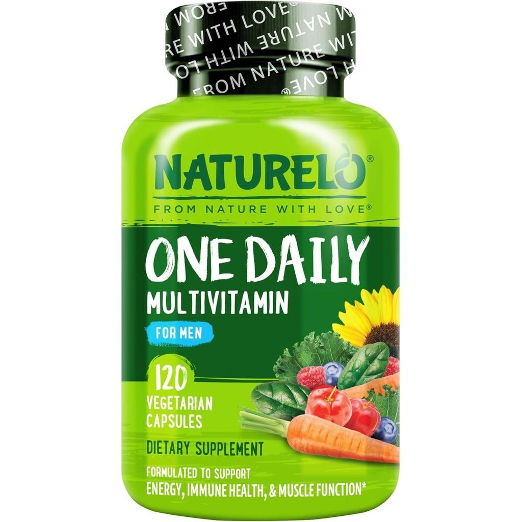 NATURELOMensMultivitamins-OneDailyMultivitaminforMenwithVitamins,Minerals&OrganicFoods,BoostEnergy&H