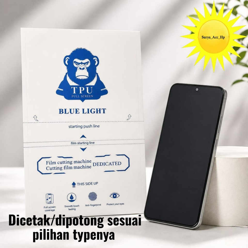 Anti-Scratch Hydrogel Blue Light Vivo Y200 Plus Y200e Y200i Y200t Y20a Y20i Y20s Y20t Y21 Y21a Y21d 