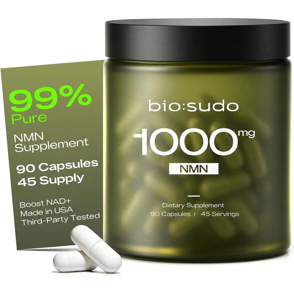 NMN1,000mg, 99% Pure Niacinamide Mono-Core, NAD+Enhancer, ใช้สําหรับพลังงานของเซลล์และชะลอวัยเพื่อสุ