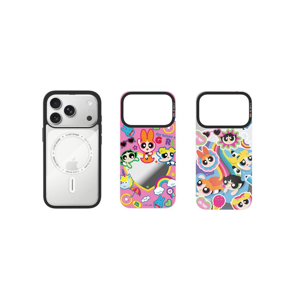 สําหรับ iPhone 13–17 และ Samsung S24–S26 ซีรีส์ร่วมอย่างเป็นทางการระหว่าง CASEBANG Powerpuff Girls, เคส ImagiSnap MagSafe เปลี่ยนฝาหลังได้ d เกรดทหาร