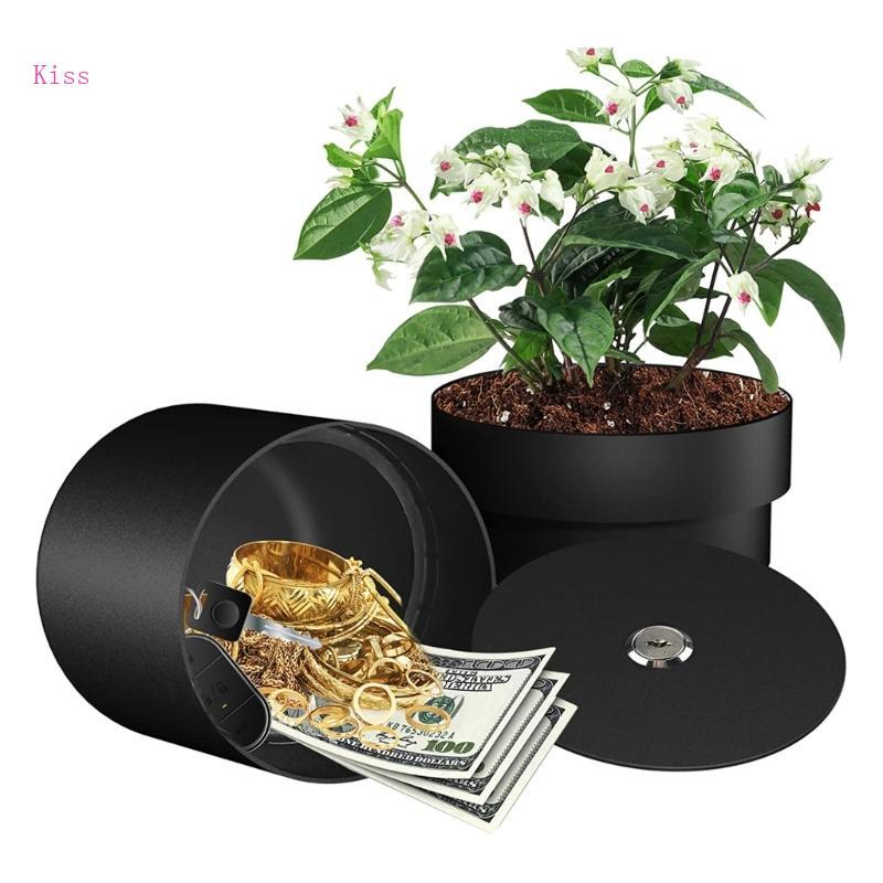 Kiss Flower Hideaway Stash Box Key Hider กระถางต้นไม้ที่ซ่อนอยู่ Jewlery Organizer