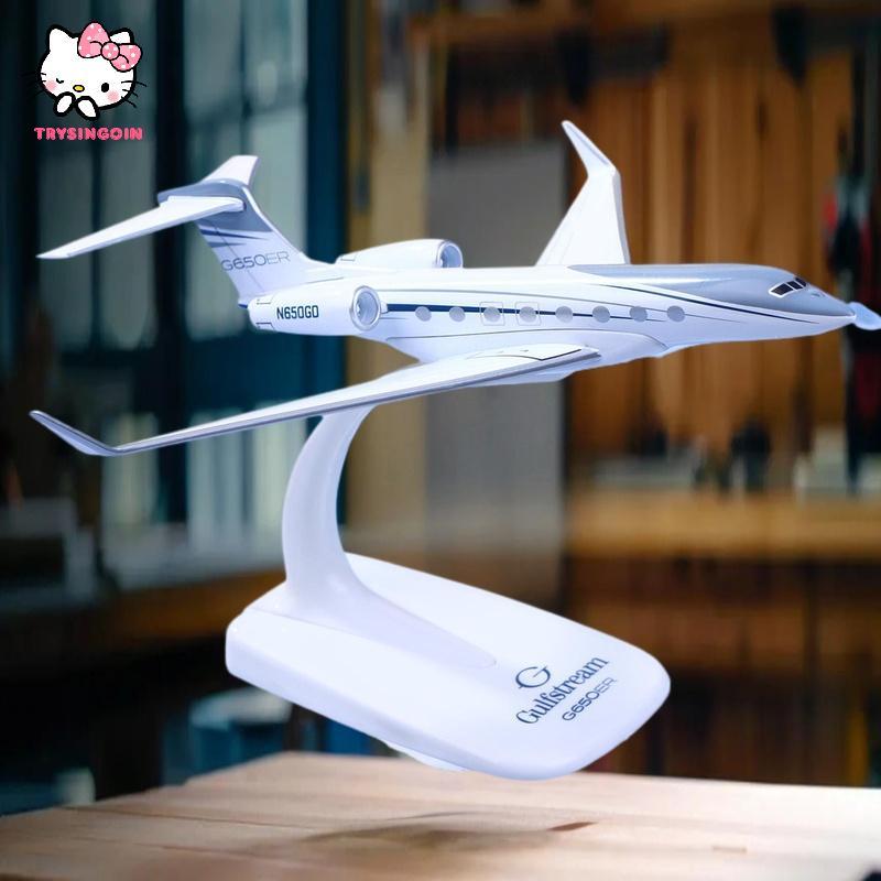 [trysingoin] 1PCS Gulfstream G650 Diecast 1/200 Scale เครื่องบินรุ่นเครื่องบิน G650ER เครื่องบินรุ่น