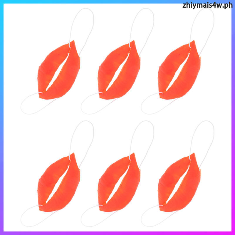 6 ชิ้นพลาสติกขนาดใหญ่ Prop ปากคอสเพลย์ Props Facial Lip เมษายน Fools Day แต่งตัวริมฝีปาก zhiymais4w