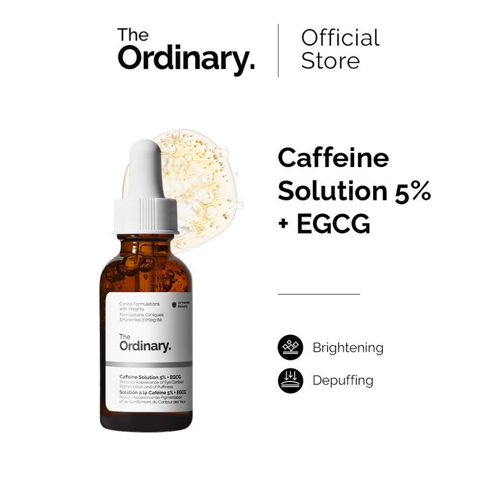 The Ordinary Caffeine Solution 5% + EGCG - 30 mL |   เซรั่มบํารุงรอบดวงตาเป้าหมายรอยคล้ําและอาการบวม