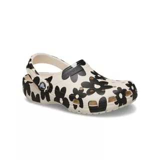 CROCS รองเท้าลำลองผู้ใหญ่ CLASSIC POP PETALS CLOG - SUMMIT WHITE/MULTI