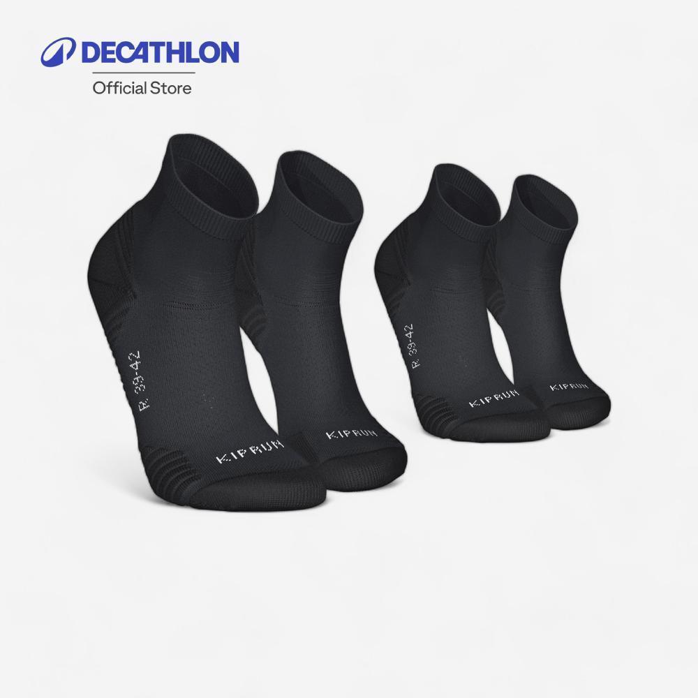 Decathlon Pack Of 2 Pairs Thick Mid Running Socks ถุงเท้าวิ่