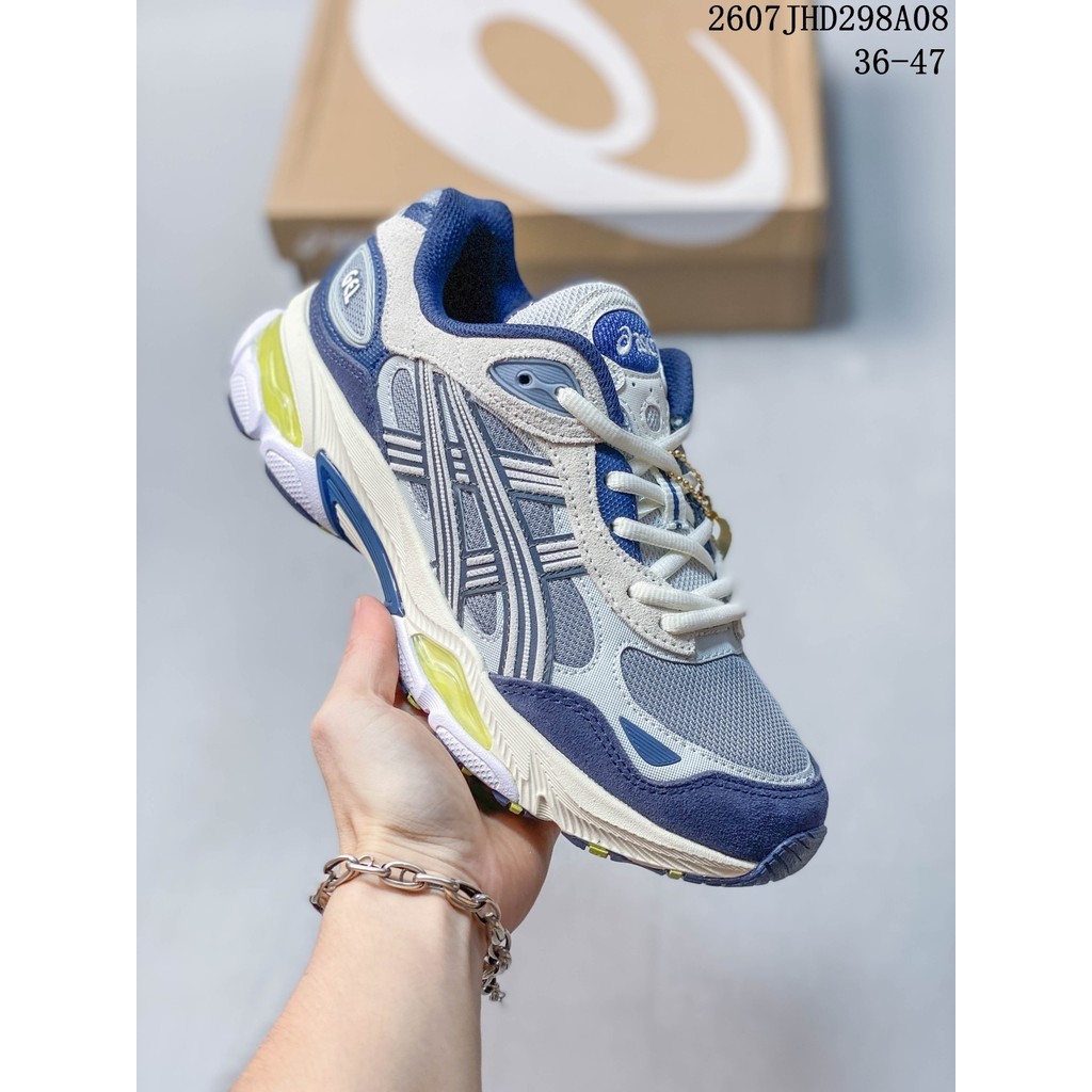 ASICS X HAL Studios Gel-NYC 2.0 Pack ผู้ชายผู้หญิงสไตล์เดียวกันสบายกันกระแทกรองเท้าวิ่งทุกวันกีฬารอง