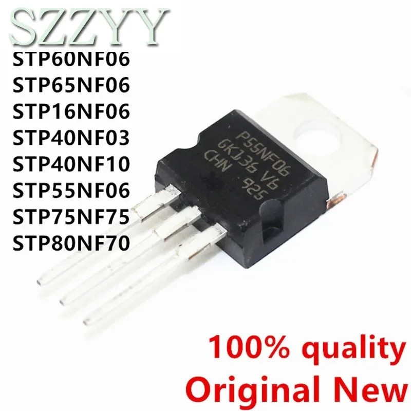 1-5PCS STP60NF06 P60NF06 TO-220 STP60NF06L P65NF06 STP16NF06 STP40NF03L STP40NF10L STP55NF06 P55NF06