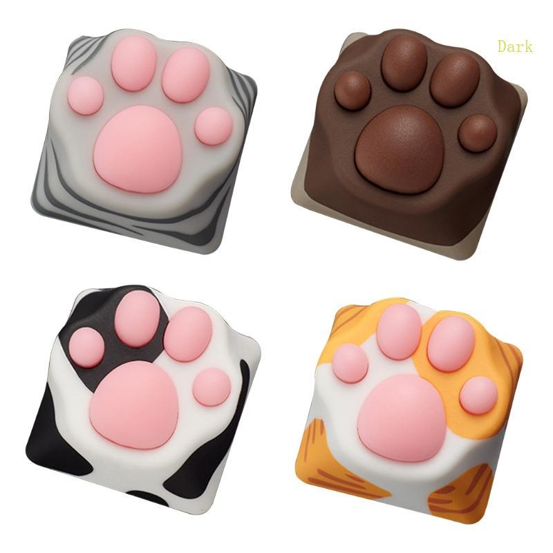 Dark Mechanical Keyboard Kitty สําหรับหมวกกุญแจการ์ตูนสําหรับ Cat Keyc