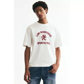 H&M(เอชแอนด์เอ็ม) เสื้อยืดพิมพ์ลายทรงสบาย ผู้ชาย 1344928_4