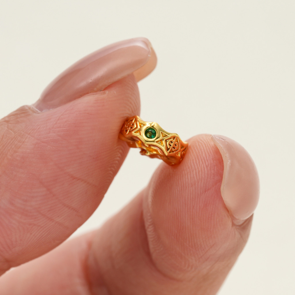 St.kunkka 2 ชิ้นชุบทองZircon SpacerลูกปัดทองเหลืองหลวมลูกปัดDIYสร้อยข้อมือสร้อยคอเครื่องประดับทําซัพพลาย — صورة 6