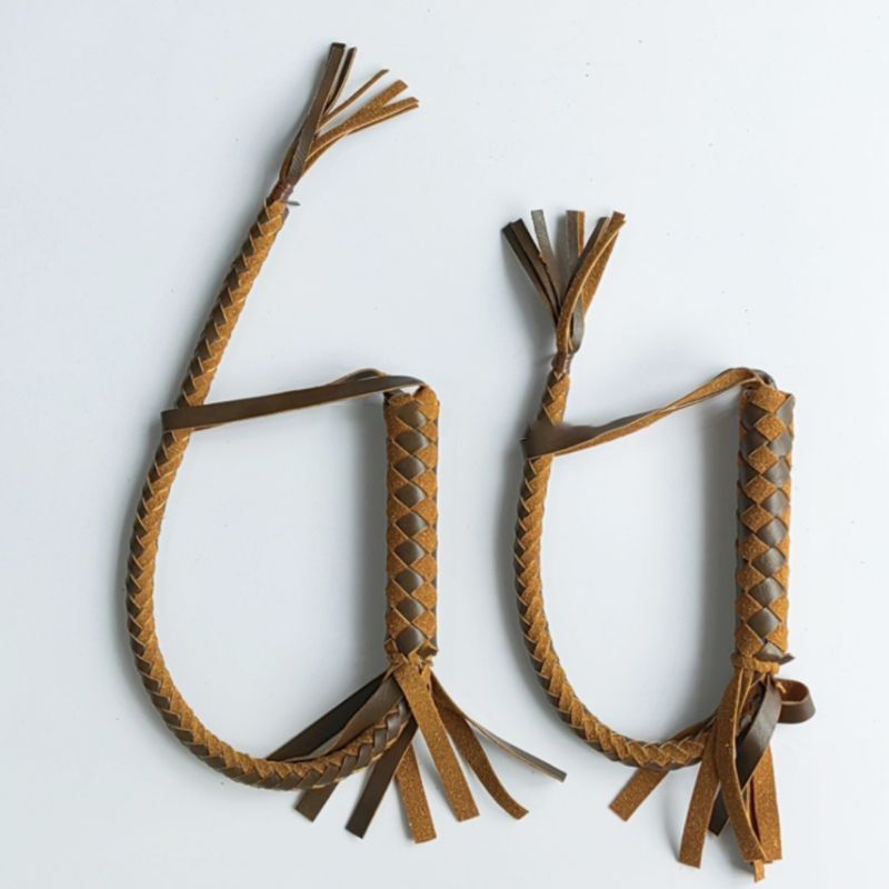 Horse Whip Horse Beat Tool pu Leather Whip Ring Whip Leather Horse Riding Dance Children Performance