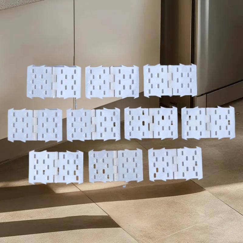 HRTH 10pcs Aileron บานพับสําหรับ RC รุ่น Plane ปีกไนลอน Pinned บานพับสําหรับ RC รุ่น Plane ปีก/หางพล